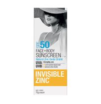 Invisible Zinc Face + Body Sunscreen SPF 50 75g