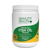 Quality Health Odourless Fish Oil 1000mg 400 Capsules