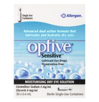 Optive Sensitive Lubricant Eye Drops 30 x 0.4ml