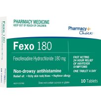 Pharmacy Choice Fexo 180 Fexofenadine 180mg 10 Tablets