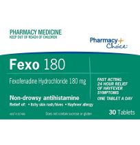 Pharmacy Choice Fexo 180 Fexofenadine 180mg 30 Tablets