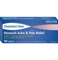 Chemists' Own Stomach Ache & Pain Relief 10mg 20 Tablets