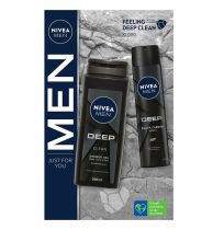 Nivea Men Deep XL Shower Gel + Deodorant Duo Gift Set