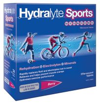 Hydralyte Sports Electrolyte Effervescent Berry 20 Tablets