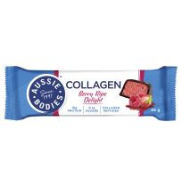 Aussie Bodies Collagen Protein Bar Berry Ripe Delight 45g