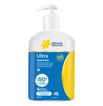 Cancer Council Sunscreen Ultra SPF 50+ Pump 500ml
