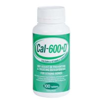 Cal 600 + D Calcium Supplement 100 Tablets