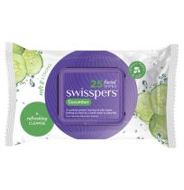 Swisspers Facial Wipes Cucumber 25 Pack