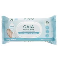 Gaia Baby Plant Based Water Wipes 80 Pack