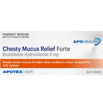 ApoHealth Chesty Mucus Relief Forte 100 Tablets (S2)