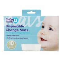 BabyU Baby Disposable Change Mats 10 Pack