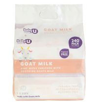 babyU Goats Milk Baby Wipes 240 Pack