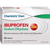 Chemists' Own Ibuprofen Sodium Dihydrate 256mg 24 Tablets