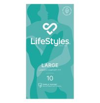 Lifestyle Condom Large 10 Pack