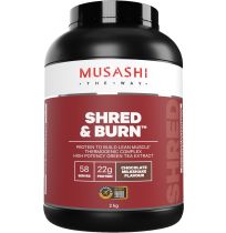 Musashi Shred and Burn Protein Powder Chocolate 2KG