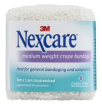 Nexcare Medium Crepe Bandage White 5cm x 1.6m